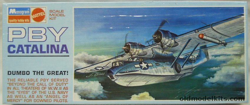 Monogram 1/104 Consolidated PBY-5A Catalina Dumbo the Great - Blue Box Issue, 6820 plastic model kit